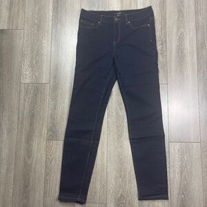 Blue stretching jeans